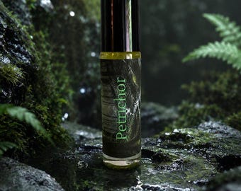 PETRICHOR Roll On Perfume - 10ml Stainless Steel Roller Ball, Rain, Damp Earth, Geosmin, Dirt, Overturned Soil