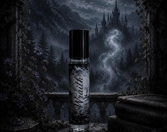 WRAITH Roll On Perfume, 10ml, Fog, Atmospheric, Green Moss, Ferns, Ghostly, Soft Lavender