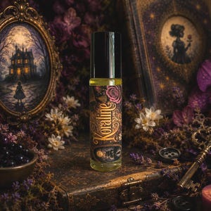 KORALINE Roll On Perfume, 10ml, Black Amber Plum, Jasmine, Vanilla Woods, Lavender Orchid, Creme de Cassis