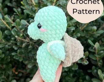 Tiddles the Turtle Backpack Buddy Crochet Pattern