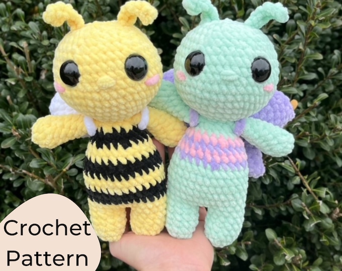 Velvet Bee Amigurumi Crochet Pattern PDF - Easy DIY Toy Design - Etsy ...