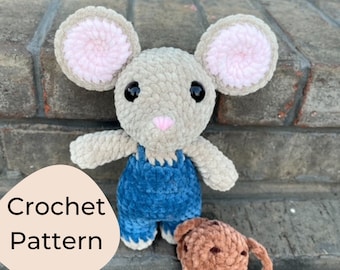 Mouse Backpack Buddy Crochet Pattern