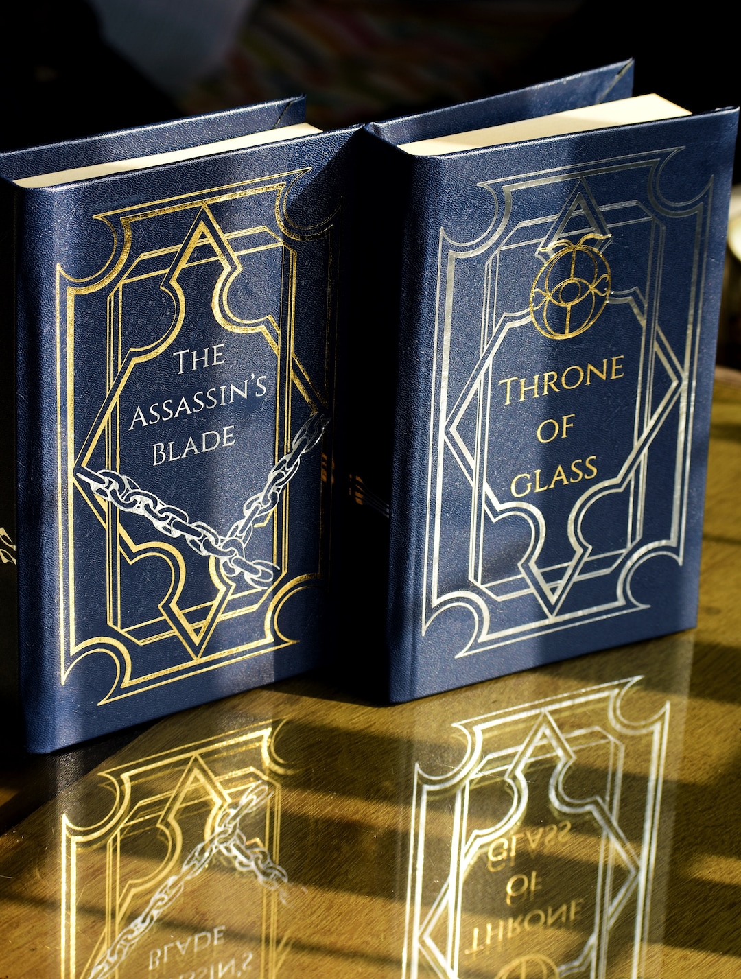 Throne of Glass Series by Sarah J Maas, Rebound Faux Leather Bound Hardcover Books Collectible