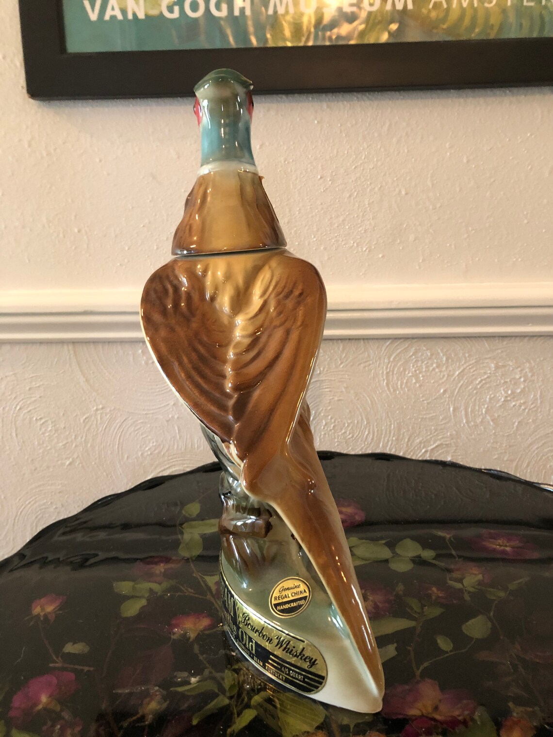 Vintage 1961 Jim Beam Pheasant Decanter Etsy