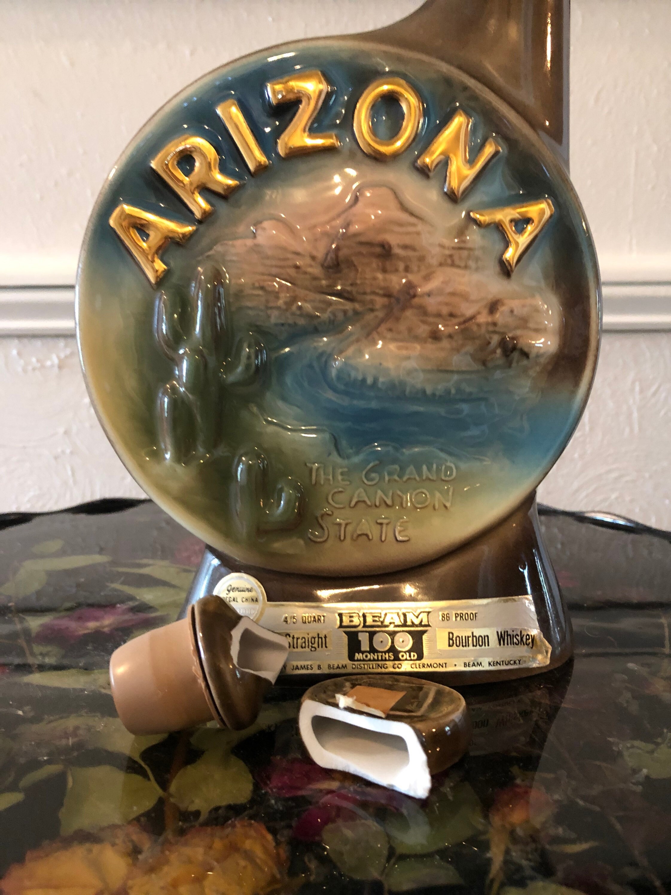 Vintage Jim Beam Arizona Decanter Etsy