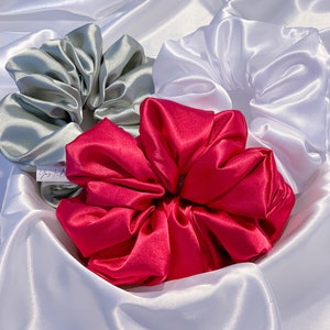 Lot de 3 chouchous en satin XL