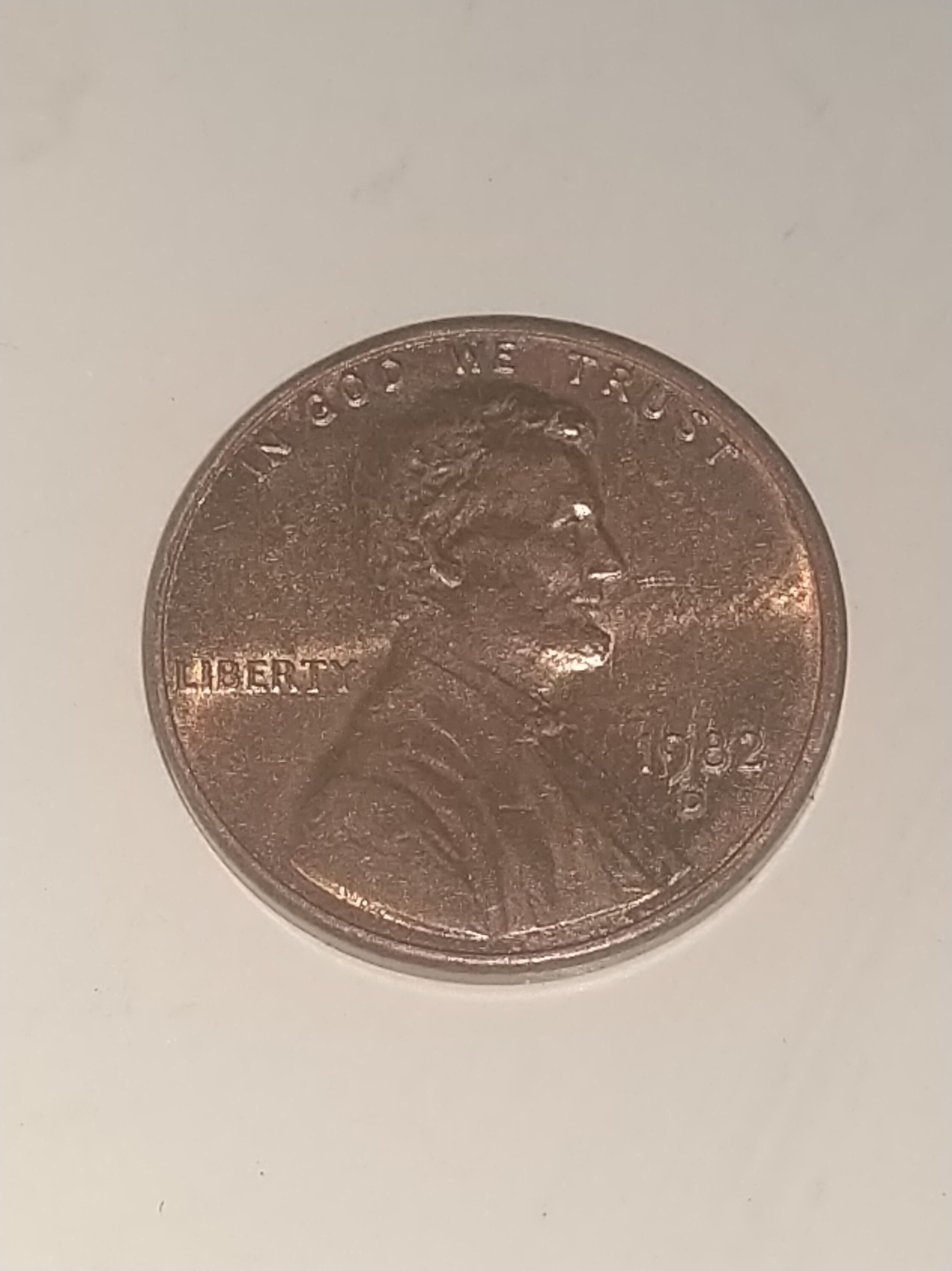 VERY RARE 1982 D penny RED with super rare black markings Etsy