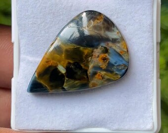 Pear Pietersite Cabochon, Natural Gemstone (30X21X4mm)