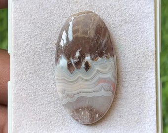 Top Grade Quality Natural Amethyst lace agate Oval Shape Smooth cabochons Loose Gemstones Lot For Making Jewelry37X30X5mm