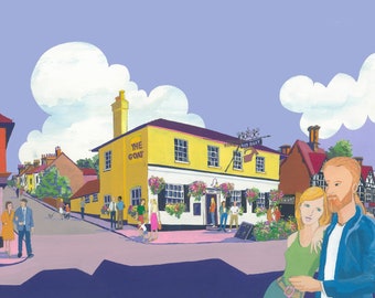 The Goat Berkhamsted A4 Print