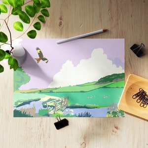 Red Kite in the Misbourne Valley print