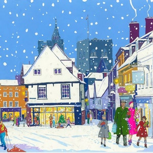 St. Albans in de sneeuw