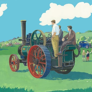 Matilda Traction engine A4 Print