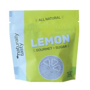 Lemon Sugar | Tea Sugar | margarita sugar | cocktail sugar | Sugar rims | Natural flavored Sugar | Gourmet Sugar, Naturally Tasty