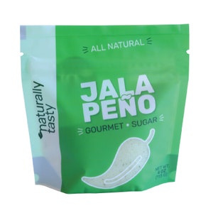 Jalapeño Sugar | Gourmet Sugar | cocktail sugar | tea Sugar | Natural flavored Sugar | Fruit Flavored Sugar | sugar rims, Naturally Tasty