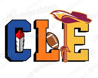 CLEVELAND Fan Digital File Sports CLE Logo - File svg e png trasparente Scarica solo Baseball Football Basketball Design esclusivo