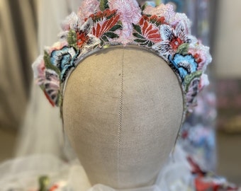 Boho Spitze Blumenkrone Diadem