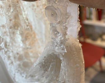 Spitzen Brautkleid Schleppe Hoop, Haken, Schleife