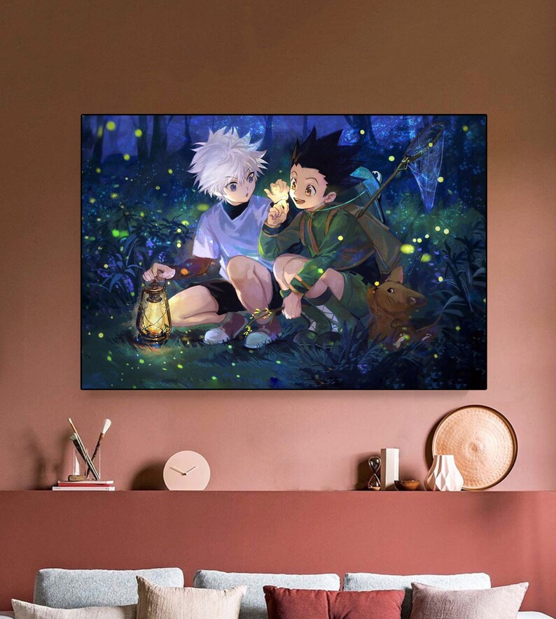 Hunter X Hunter Poster Gon And Killua Poster Killua Zoldyck | Etsy