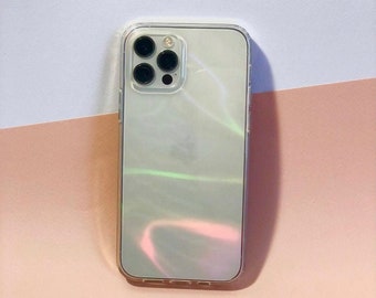 Clear iPhone case - Holographic 12/13/15