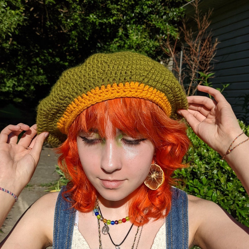 Crochet Beret Etsy
