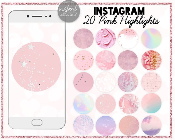 Pink Aesthetic Highlight Icon Covers Instagram Story | Etsy