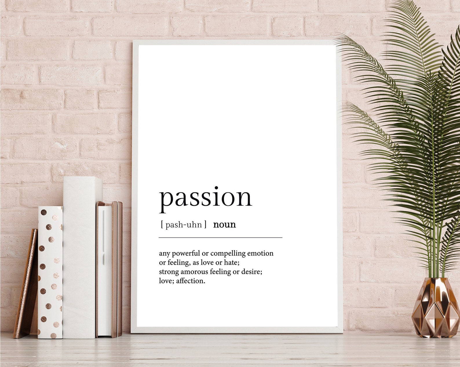 Passion Definition Digital PrintA2 Poster Definition Wall Etsy