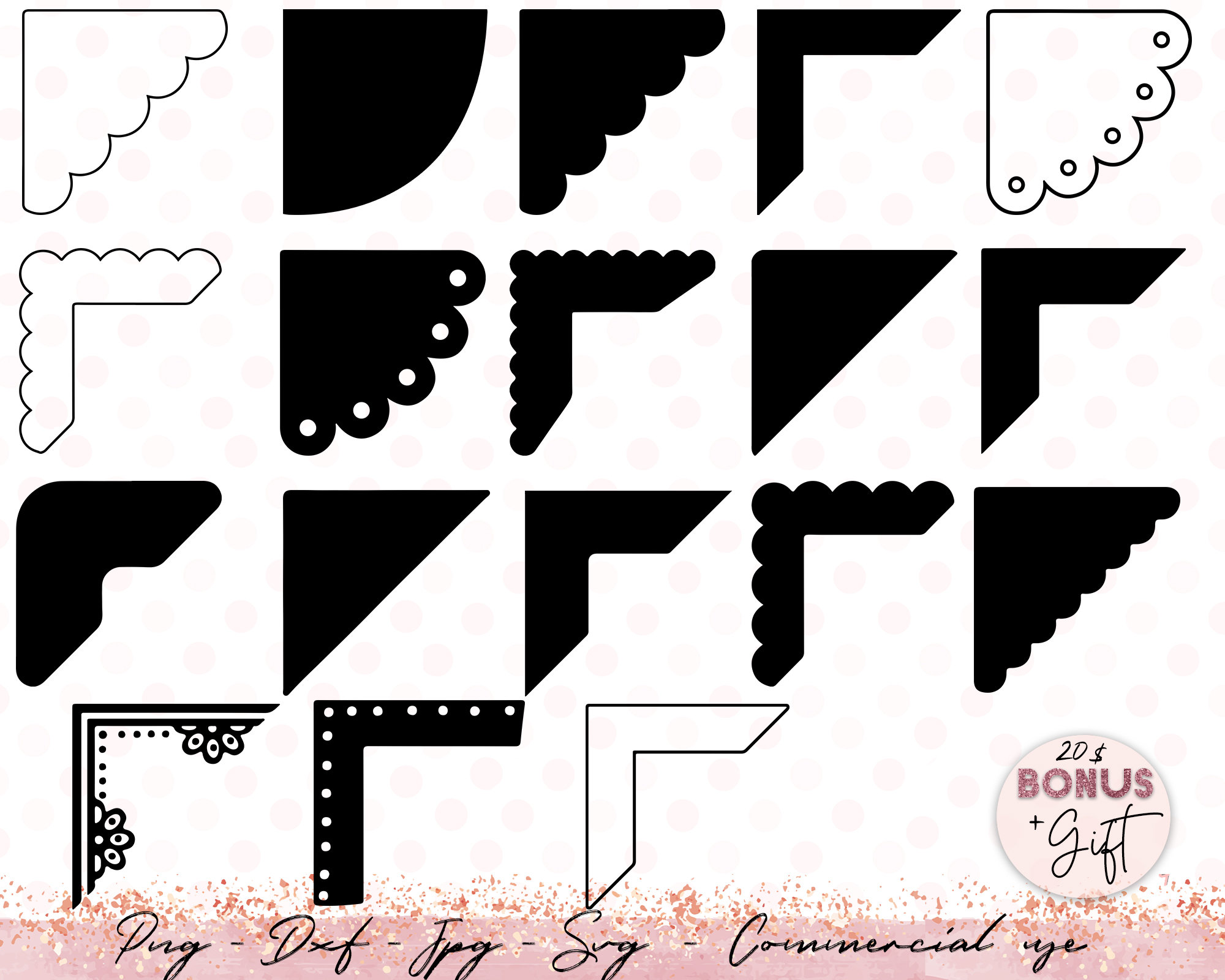 Free: V-shaped black border illustration, Scrapbooking Corners Frames ,  corner transparent background PNG clipart 