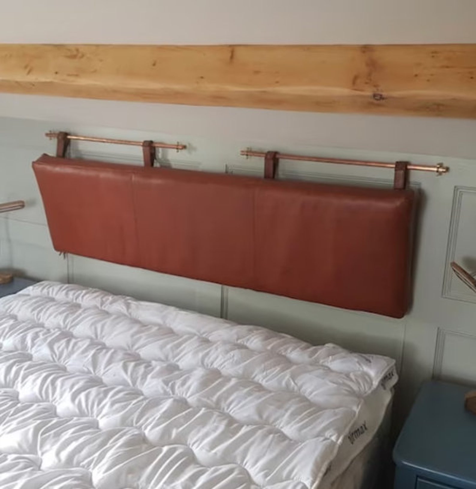 Leather Headboard Cover Customized Genuine Leather Headboard Etsy