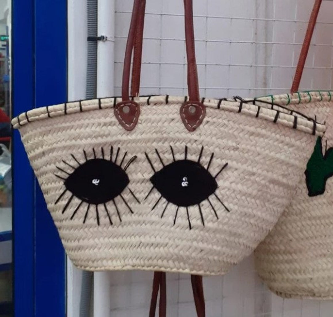 60% OFF STRAW BAG Handmade With Leather French Market - Etsy