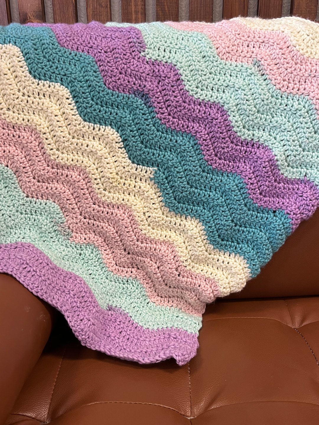 Crochet Chevron Baby Blanket Textured Chevron Blanket Etsy