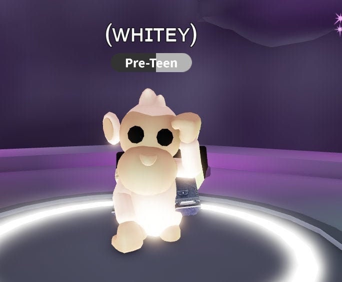 Roblox adopt me albino monkey CHEAP Etsy