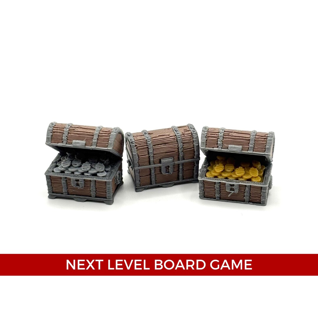 Treasure Chest for RPG (D&D) and Board Game-3d Print | Dungeon Treasure ...