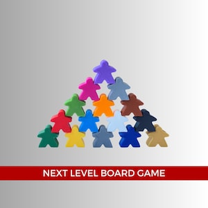Set Meeple - Style Carcassonne pour jeu de société et extension