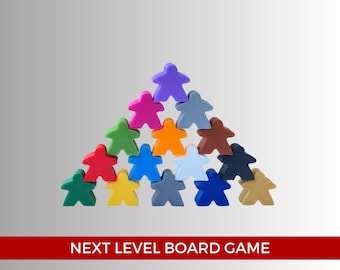 Meeple Set im Carcassonne Stil für Brettspiel und Erweiterung