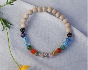 Bracelet perlé coloré - Cadeau spécial