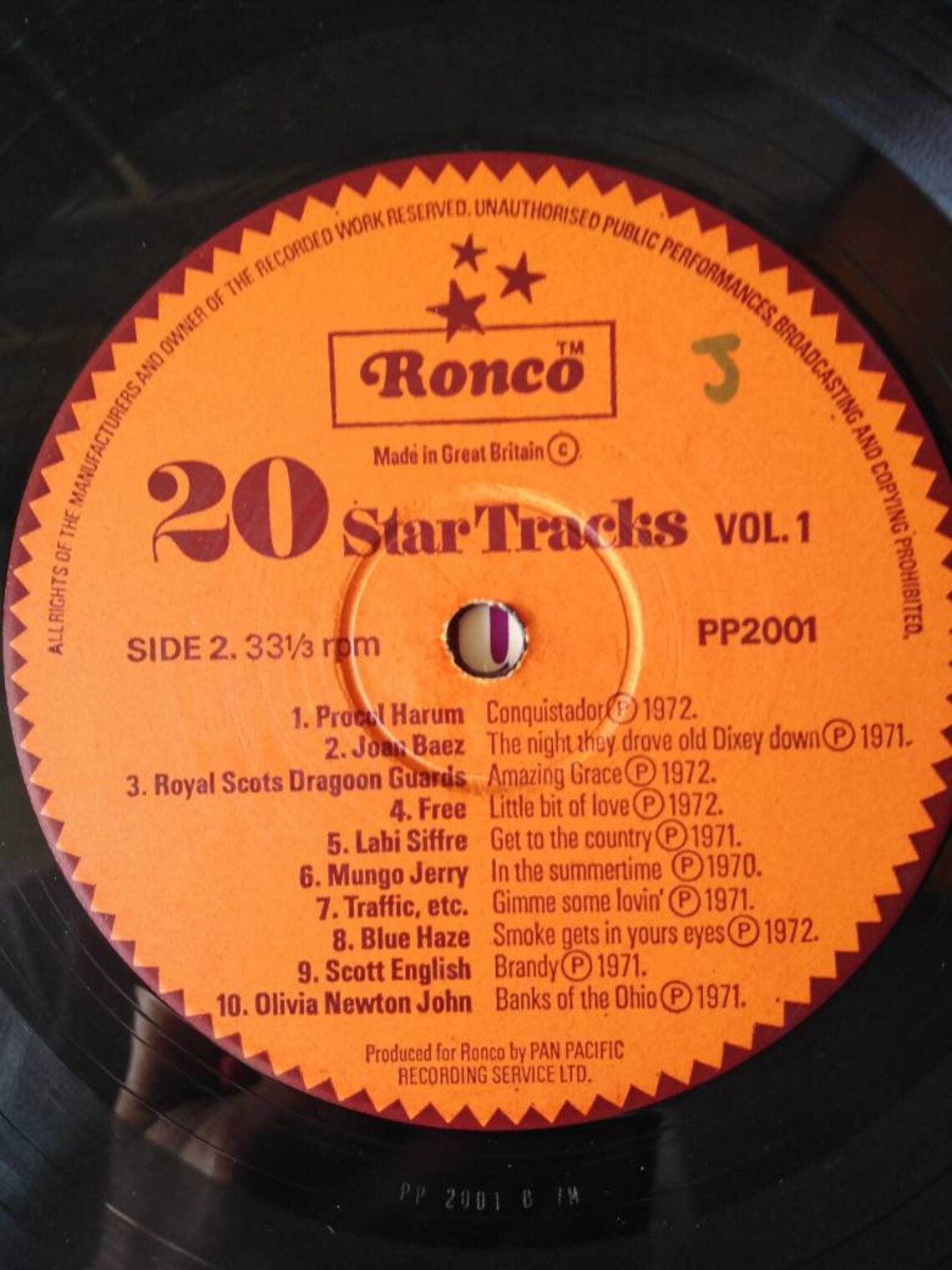 20 Star Tracks compilation Volume 1 12 LP Ronco Records Etsy