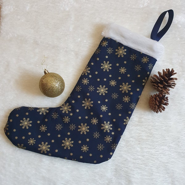 Botte de Noël en coton  - personnalisable