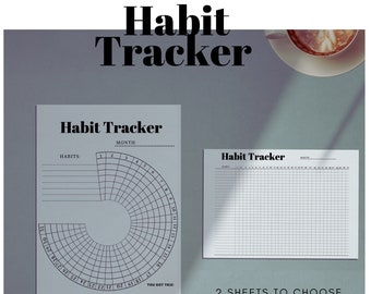 Habit Tracker - Printable PDF - Habit Planner - Habit Tracker Printable - Habit Tracker Bundle - Routine Tracker - Daily Habit Tracker