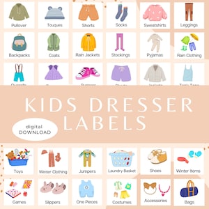 Kids Closet Labels 