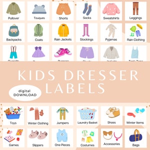 Kids Closet Labels 