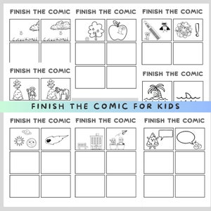 Finissez l'activité comique pour les enfants - livre de dessin et de créativité amusants - jeux d'art pour enfants - activité de dessin pour enfants - livre de dessin pour enfants