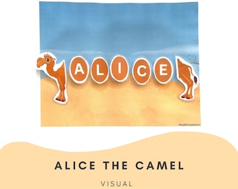 Alice The Camel - Digital Download - Kinderreime - Circle Time Songs - Interaktives Lied Visual - ASD - Kinderlieder