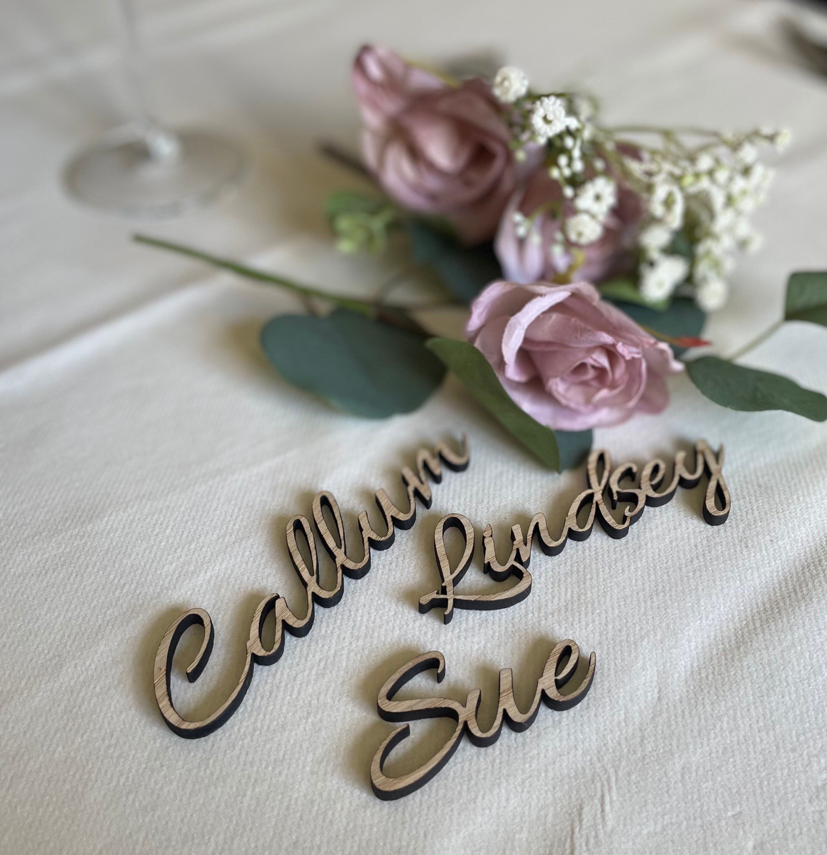 Personalised Wooden Place Names Wedding Favour Keepsake Etsy UK
