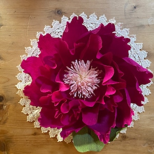 Fiore di carta crespa grande