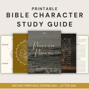 Warrior Women of the Bible Study Guide: Printable Character Journal (Digital Download)