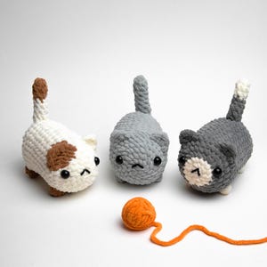 No Sew 3in1 Loaf Cat Amigurumi Crochet Pattern Bundle, Beginner Friendly, Crochet Pattern, Crochet Loaf Cat, Crochet Cat, Amigurumi Cat