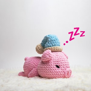 PIG CROCHET PATTERN, Crochet Pattern Piglet, Cute Stuffed Animal Toy,  Crochet Pattern Animal, Curly the Piggy Amigurumi, Plushie Pattern