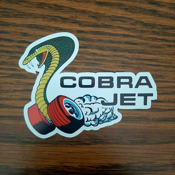 Pegatina estilo Cobra Jet de 1968