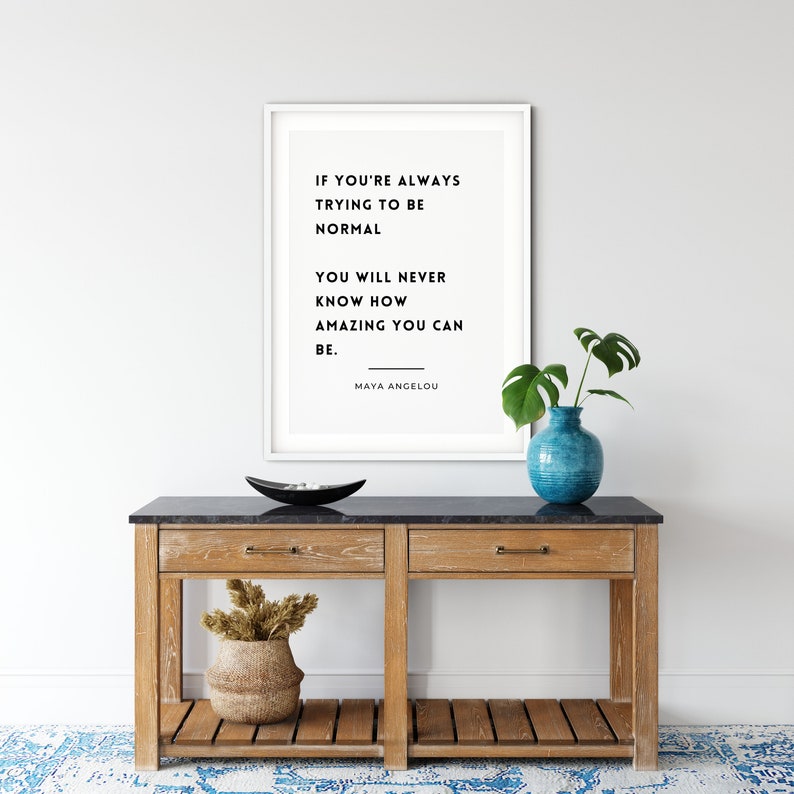 Maya Angelou Quote Digital Download Printable Wall Art | Etsy